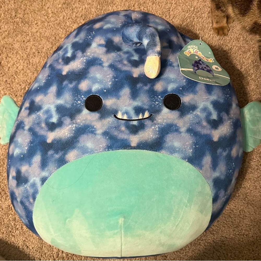 20 inch deezo angler fish squishmallow new with tags